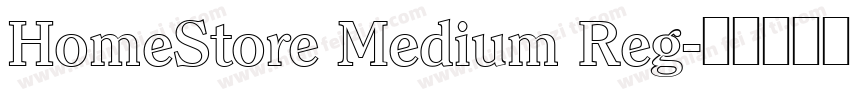 HomeStore Medium Reg字体转换